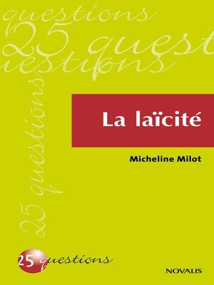 cover image of La laïcité